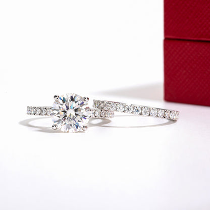 Holloway Jewellery Moissanite Diamond Ring Set Free Shipping