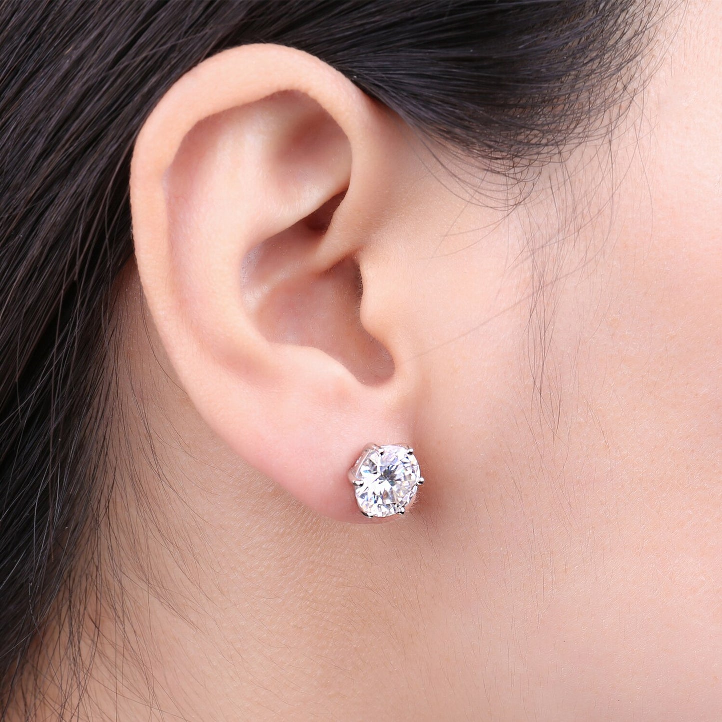Moissanite Diamond Stud Earrings USA