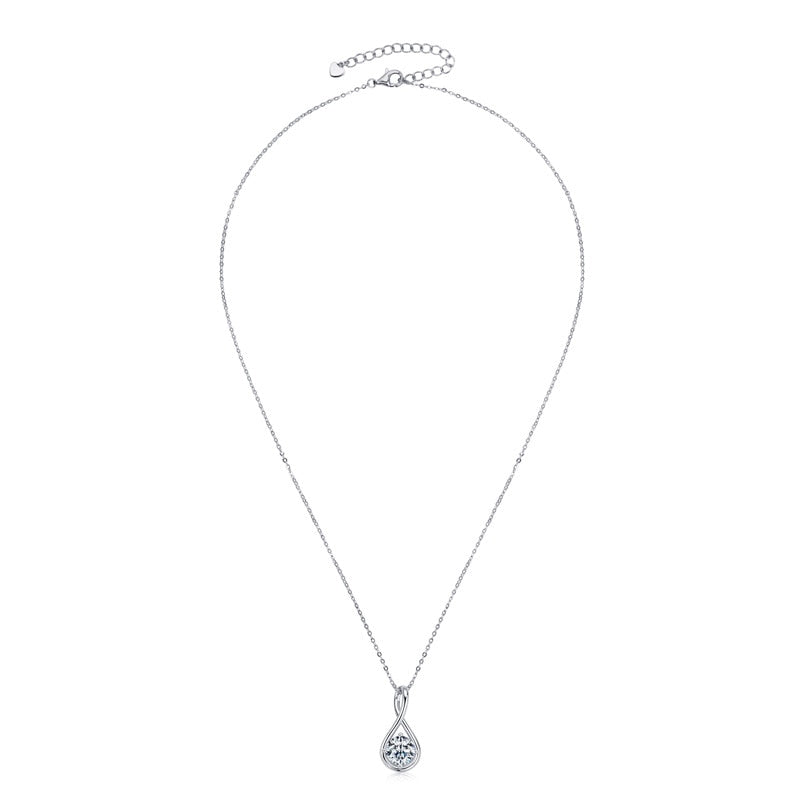 2ct Moissanite Diamond Pendant Necklace