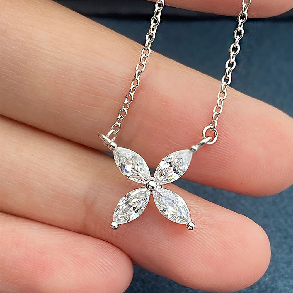 Moissanite Sterling Silver Necklace NZ