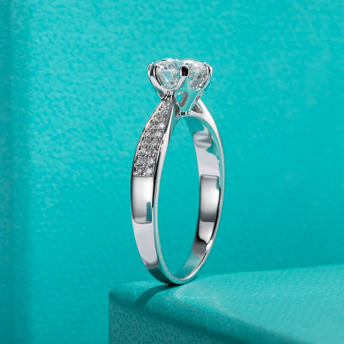 Holloway Jewellery Moissanite Diamond Six Claw Ring Australia