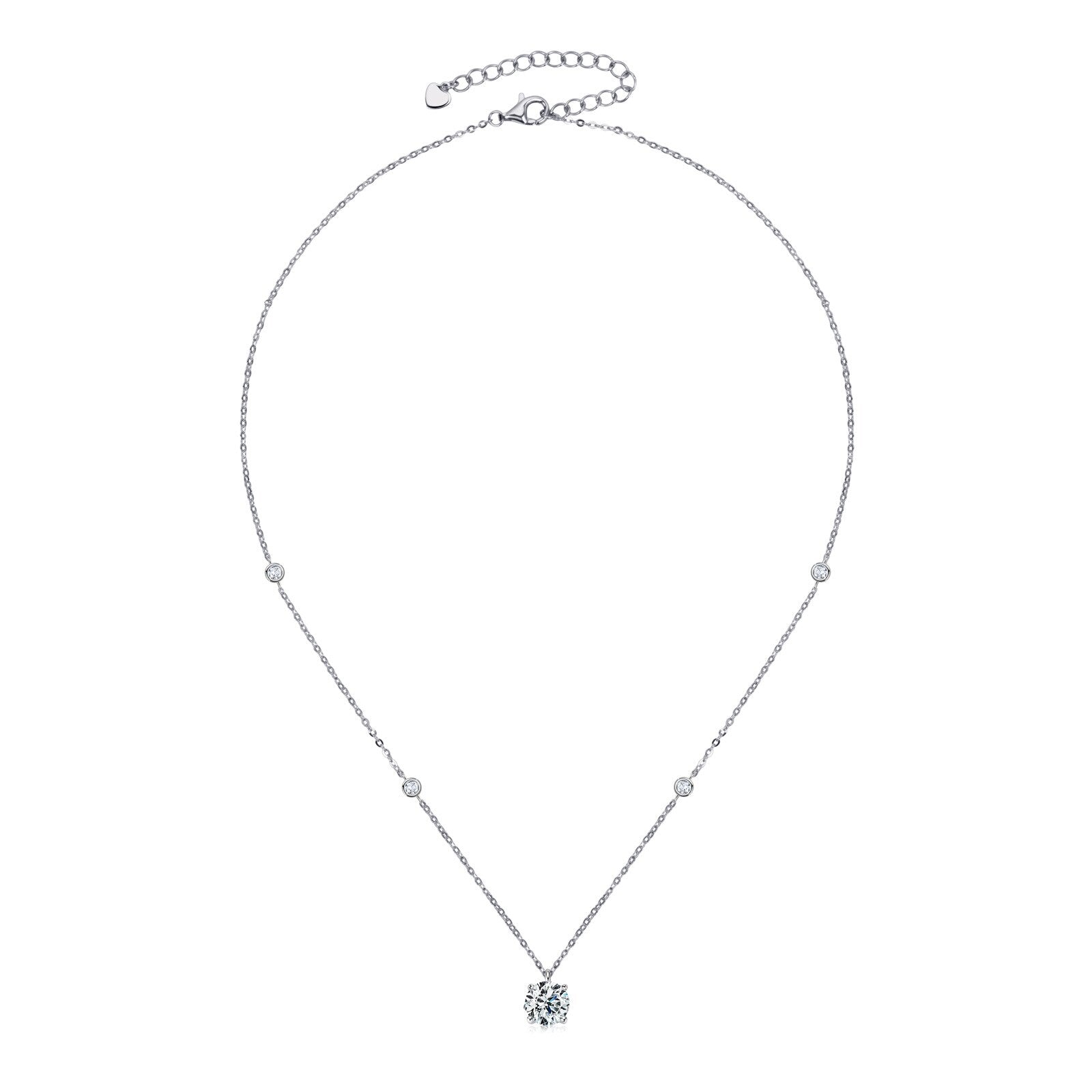 Moissanite Diamond Necklace Free Shipping UK