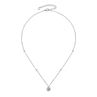 Moissanite Diamond Necklace Free Shipping UK
