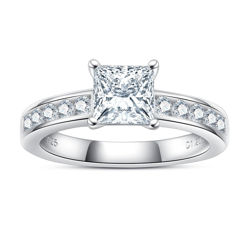Moissanite Diamond Engagement Ring Set Free Shipping Canada