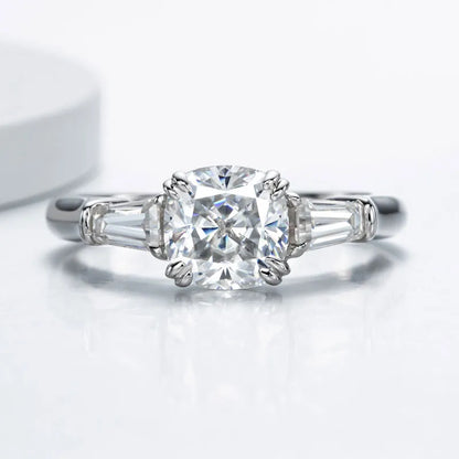 Holloway Jewellery Cushion Cut Moissanite Diamond Ring