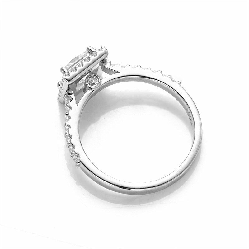 Holloway Jewellery Moissanite Halo Engagement Ring UK