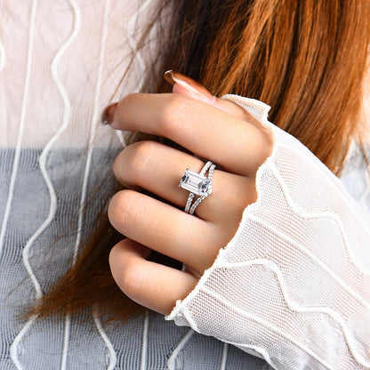 wishbone diamond ring moissanite ring NZ Holloway Jewellery