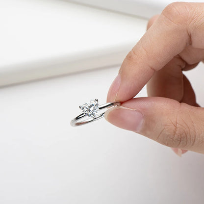 Holloway Jewellery Heart Shape Moissanite Diamond Ring