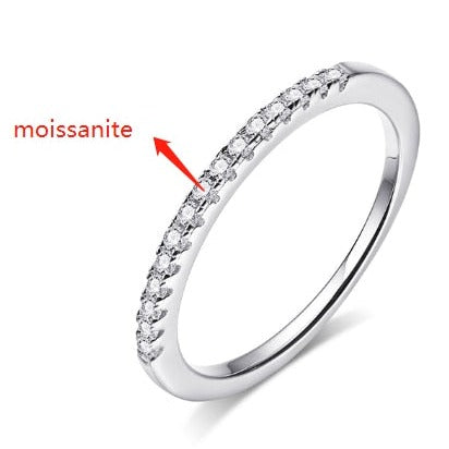Holloway Jewellery Moissanite Diamond Wedding Ring