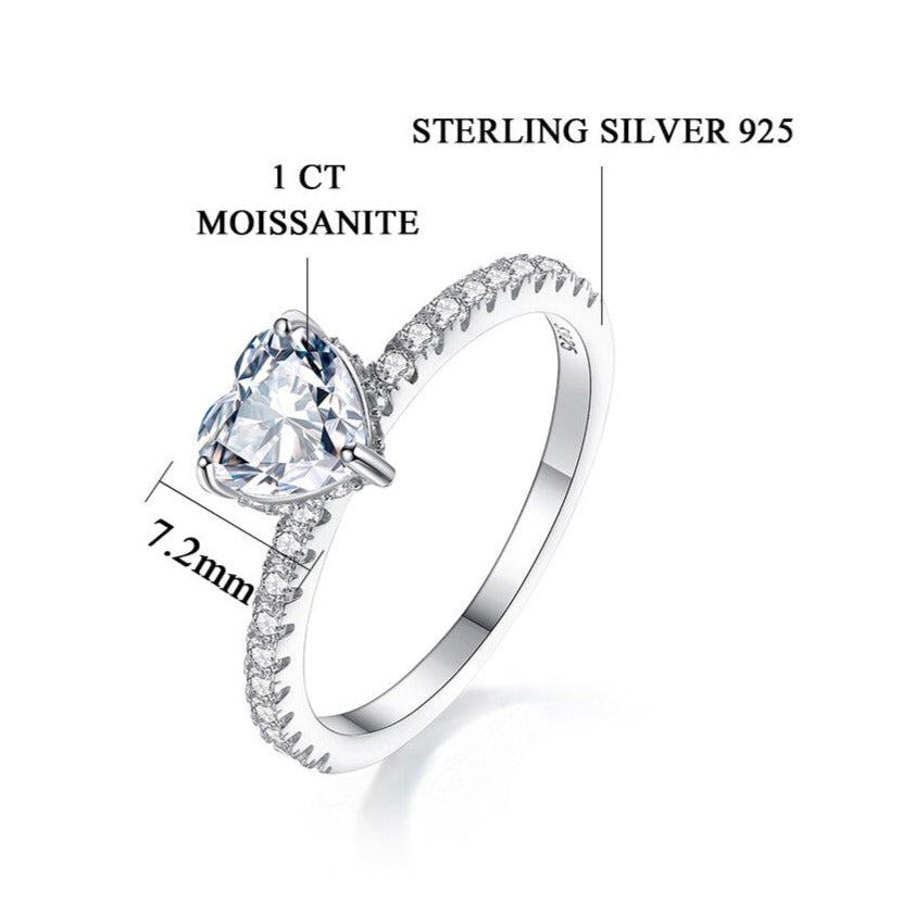 Holloway Jewellery Moissanite Diamond Engagement Ring
