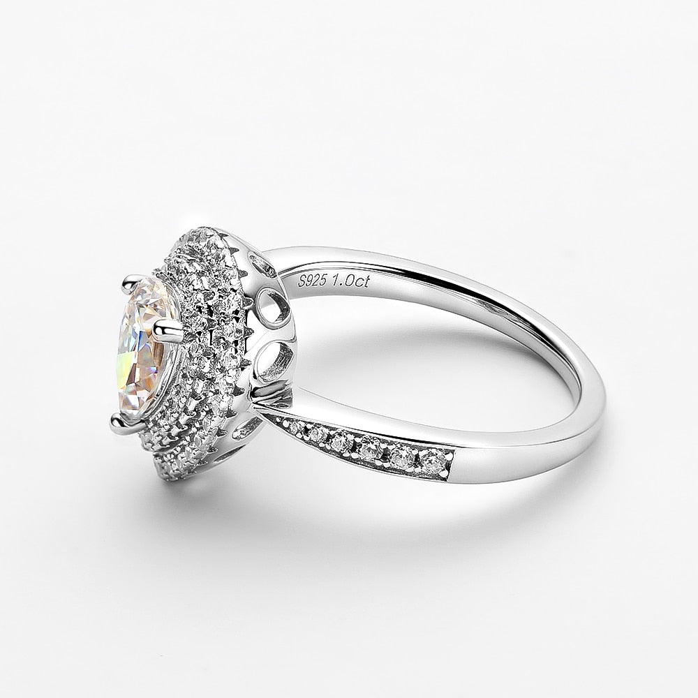 Moissanite Sterling Silver Ring Holloway Jewellery NZ