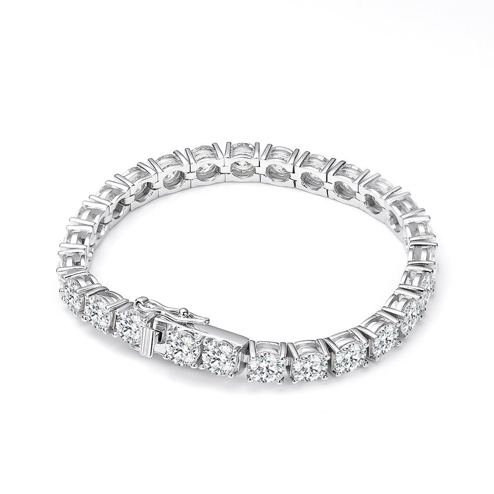 5mm tennis bracelet womens moissanite diamond holloway jewellery
