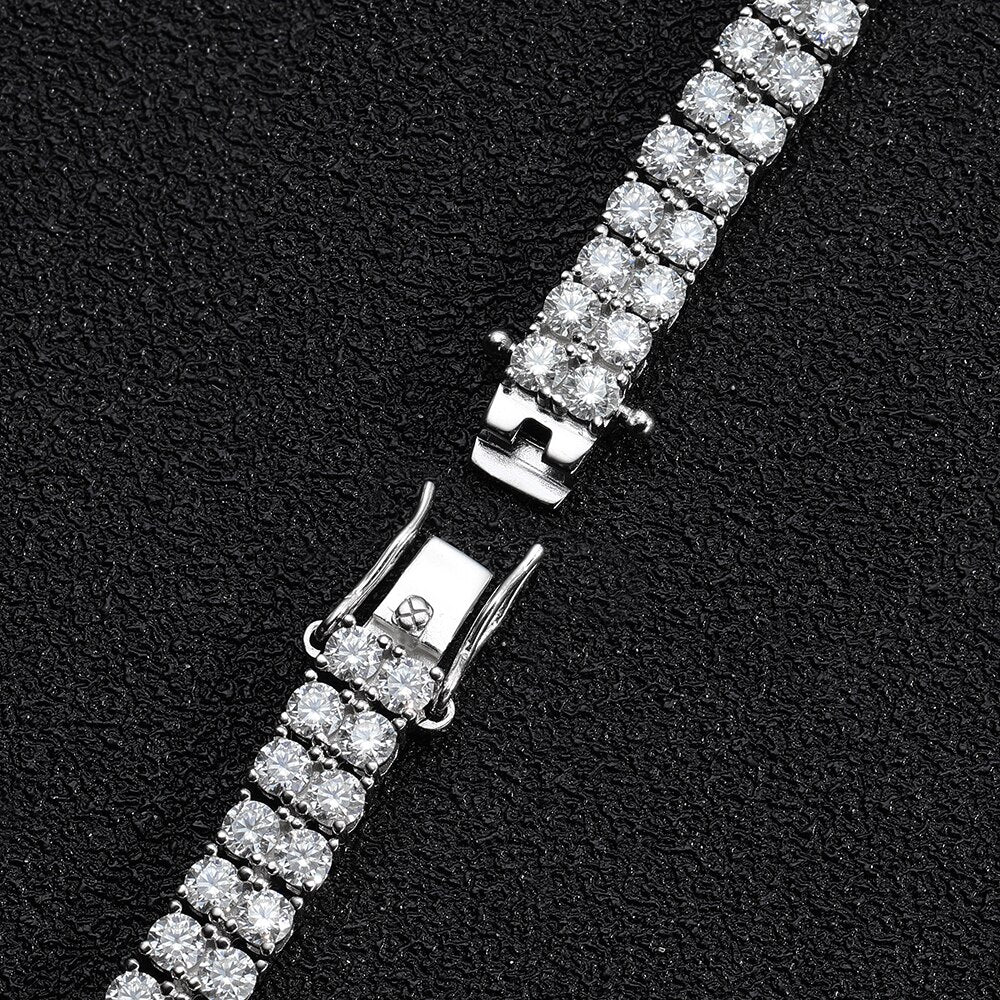 Mens real clearance diamond tennis bracelet