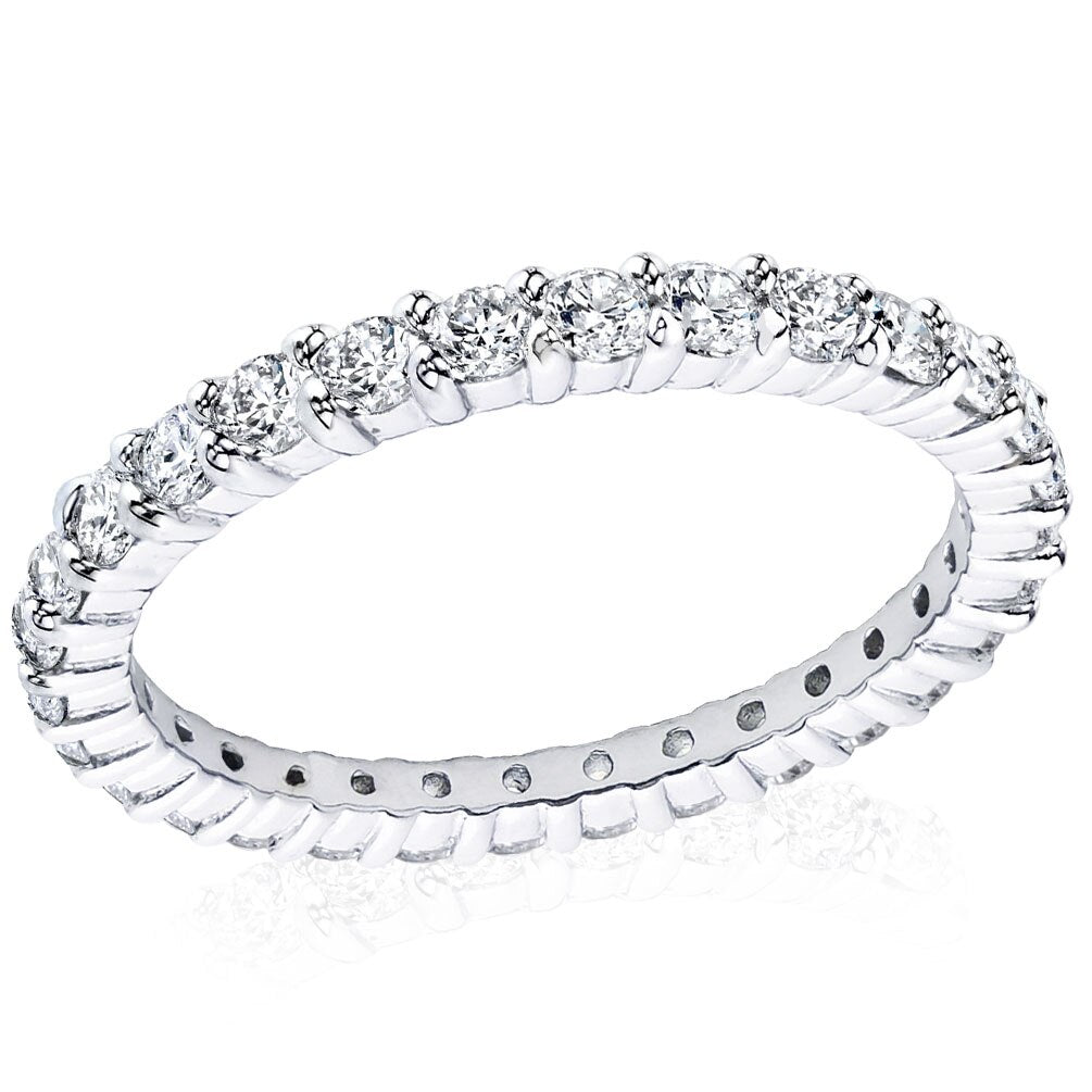Moissanite Wedding Ring Holloway Jewellery Full Moissanite Diamond Band