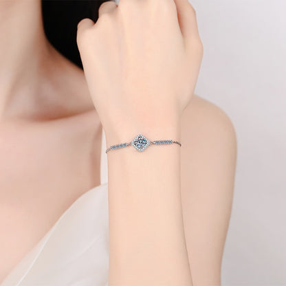 Moissanite Diamond Halo Bracelet United States