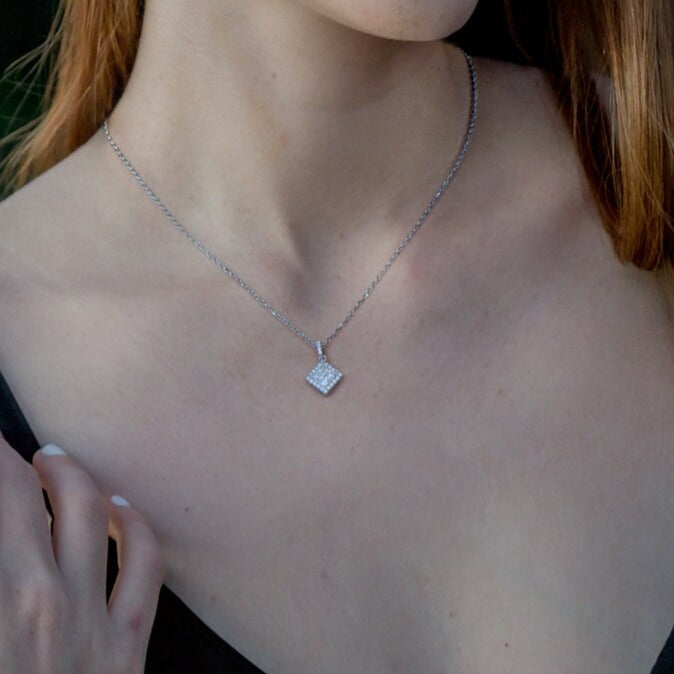 Moissanite Diamond Pendant Necklace Holloway Jewellery NZ