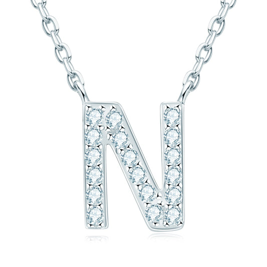 Moissanite Diamond Initial Necklace USA