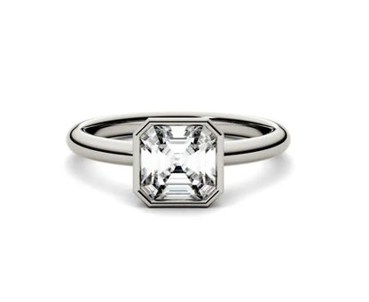 Holloway Jewellery Asscher Cut Moissanite Diamond Ring Canada