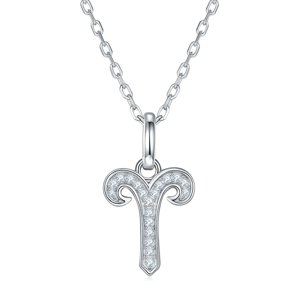 Aries Star Sign Moissanite Diamond Necklace NZ