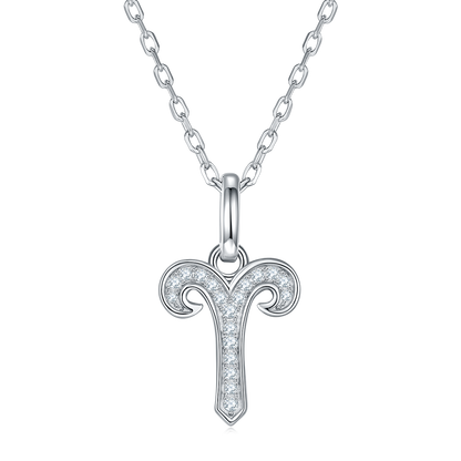 Aries Star Sign Moissanite Diamond Necklace NZ