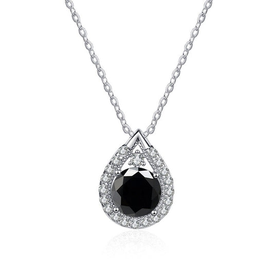 Halo Moissanite Diamond Necklace UK