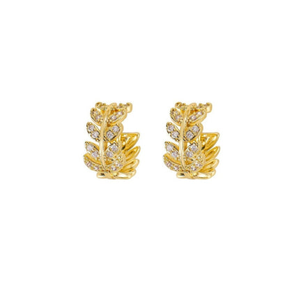 Holloway Jewellery Moissanite Earrings Leaf Earrings