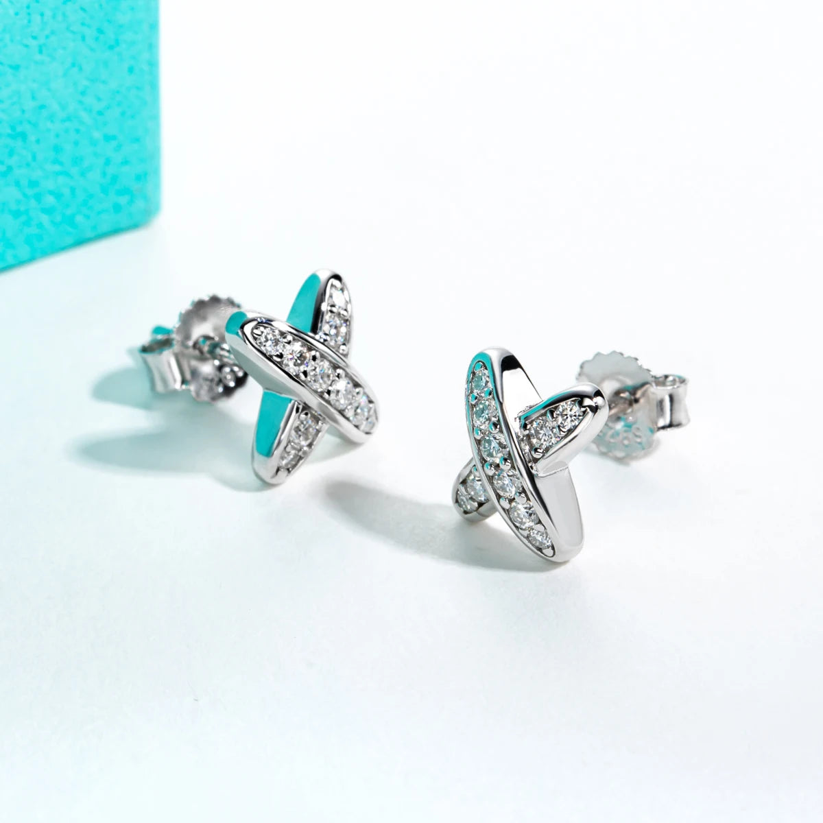 Moissanite Diamond Stud Earrings Free Shipping US