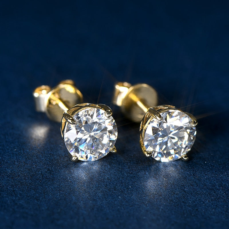 Holloway Jewellery Moissanite Diamond Stud Earrings Australia