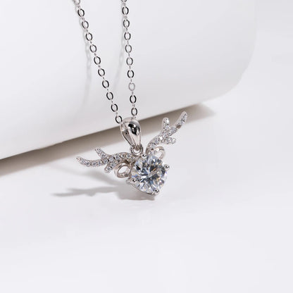 Holloway Jewellery Deer Shape Moissanite Diamond Pendant