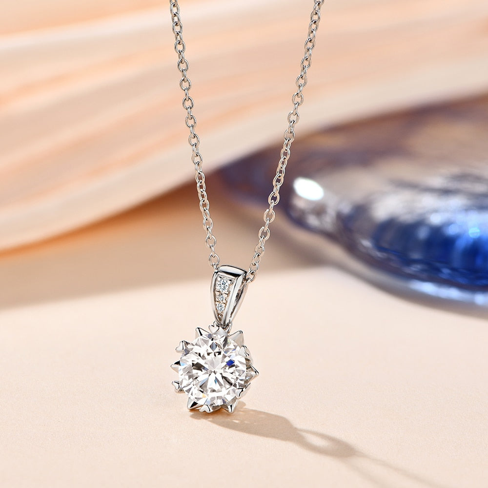 1 carat diamond necklace moissanite diamond Australia Holloway Jewellery