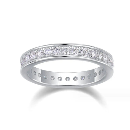 Moissanite Diamond Eternity Ring