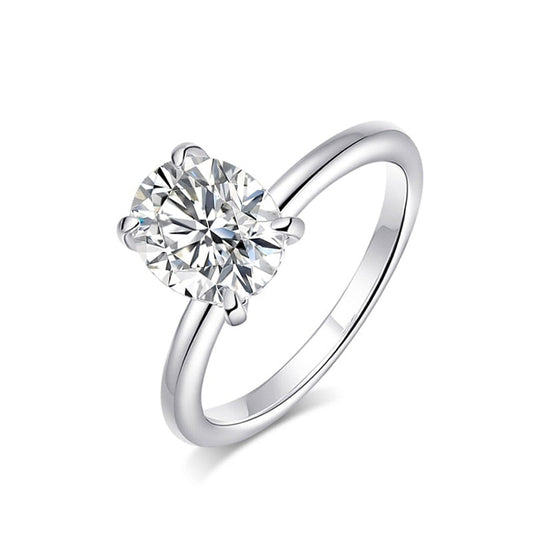 Oval engagement ring solitaire ring Holloway Jewellery NZ