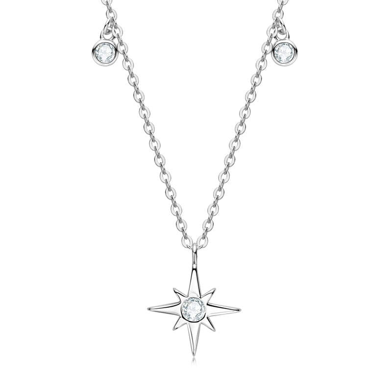 Star Moissanite Diamond Necklace UK