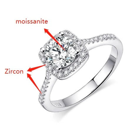 Holloway Jewellery Moissanite Diamond Engagement Wedding Ring Set