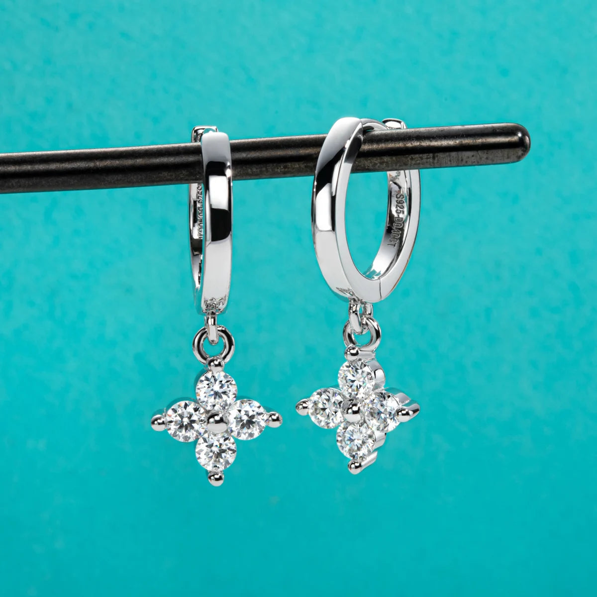 Holloway Jewellery US Moissanite Diamond Drop Earrings
