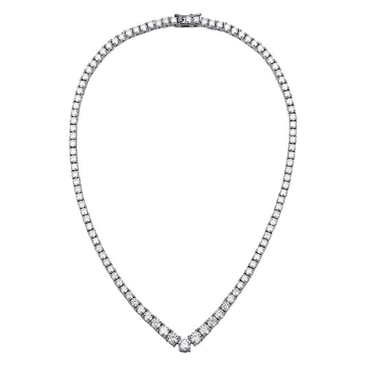 Tennis Necklace Moissanite Diamond Holloway Jewellery