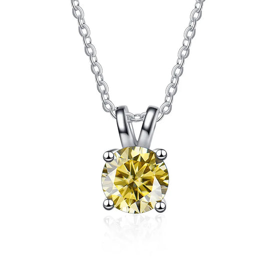 Holloway Jewellery AU Coloured Moissanite Diamond Pendant Necklace