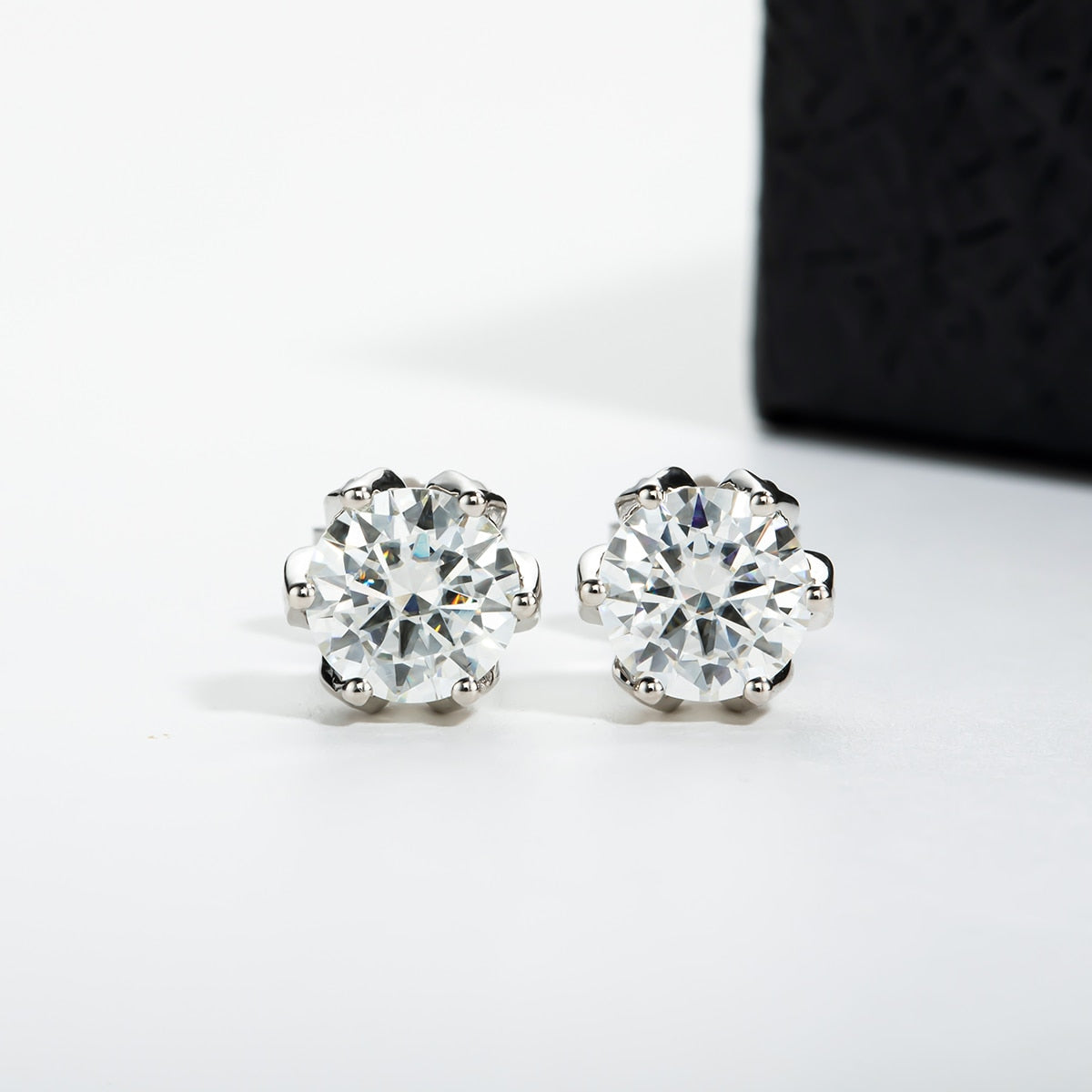 Holloway Jewellery Moissanite Diamond Stud Earrings