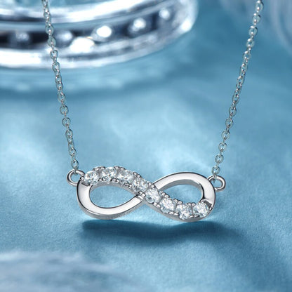 Holloway Jewellery Infinity Necklace Moissanite