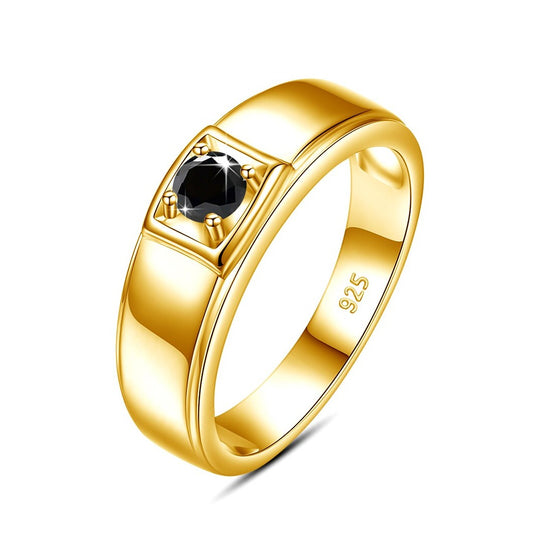 Holloway Jewellery Mens Moissanite Diamond Ring