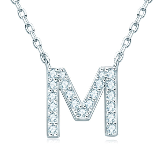 Moissanite Diamond Initial Necklace UK
