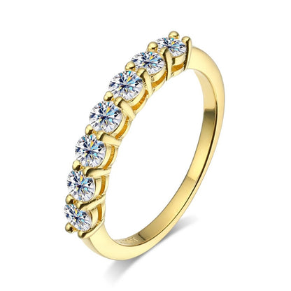 gold colour moissanite ring Holloway Jewellery NZ