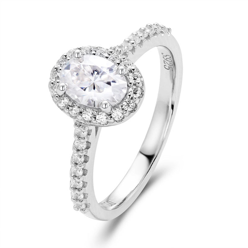 Halo Ring Oval Engagement Ring Holloway Jewellery AUS