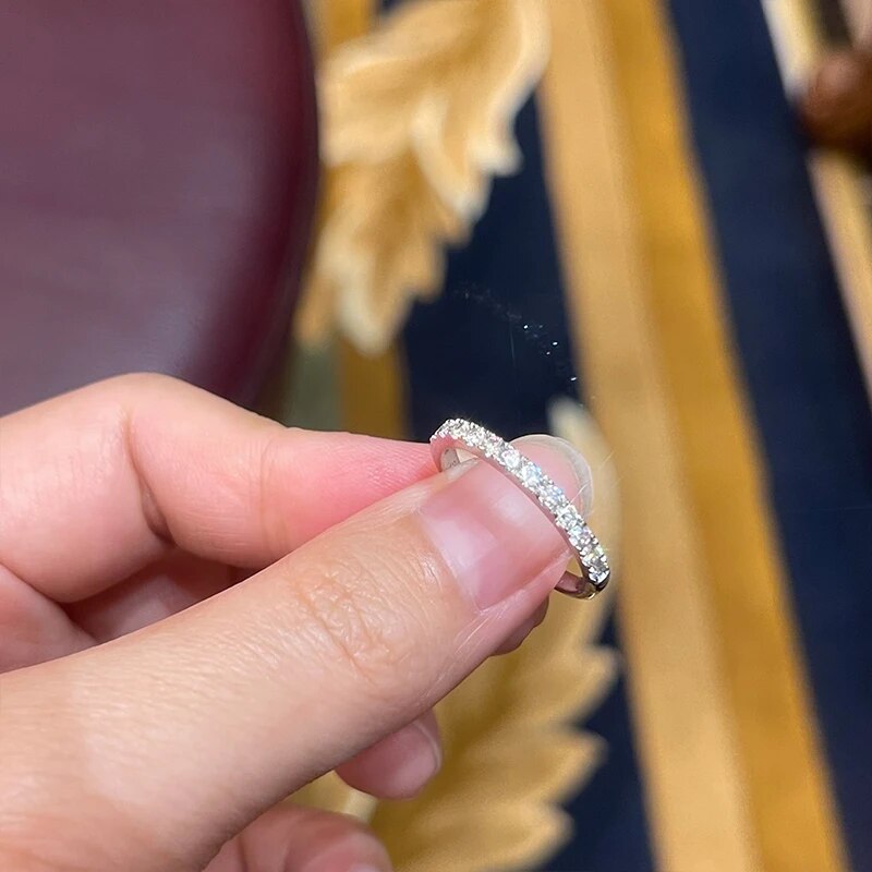 Moissanite Diamond Engagement Ring Wedding Ring Set Holloway Jewellery