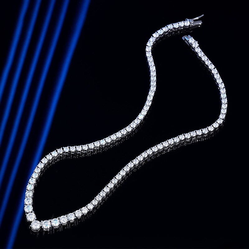 Holloway Jewellery Moissanite Diamond Tennis Necklace Australia