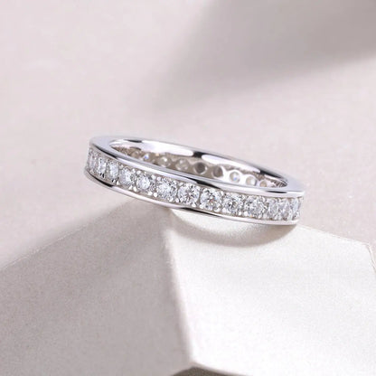 Holloway Jewellery UK Moissanite Diamond Eternity Ring