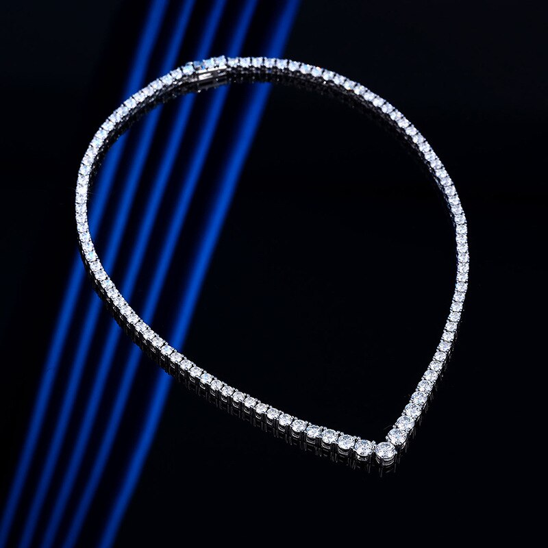 Moissanite Diamond Tennis Necklace