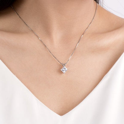 Holloway Jewellery NZ Moissanite Diamond Pendant Princess Cut