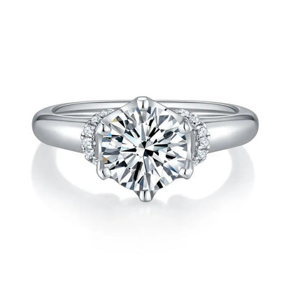 2ct Moissanite Diamond Engagement Ring