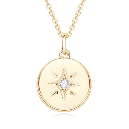 14k gold necklace moissanite diamond Holloway Jewellery